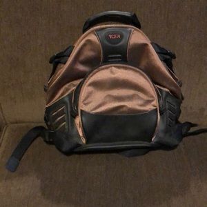 TUMI Waist Pack Pouch Brown Ballistic Nylon Fanny Pack Hip Bag Unisex